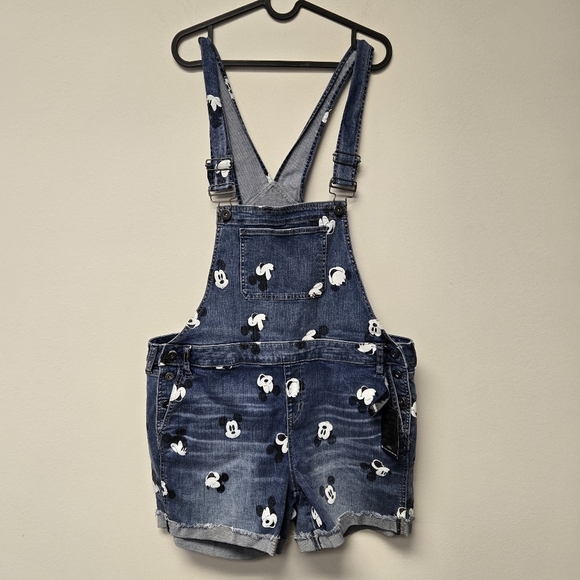 Torrid Disney Mickey Mouse Shortall / Short Overalls 16 - Picture 1 of 6